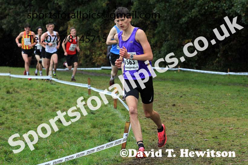 Junior Mens 2023 National Cross Country Relays, Berry Hill Park, Mansfield.  Photo: David T. Hewitson/Sports for All Pics
